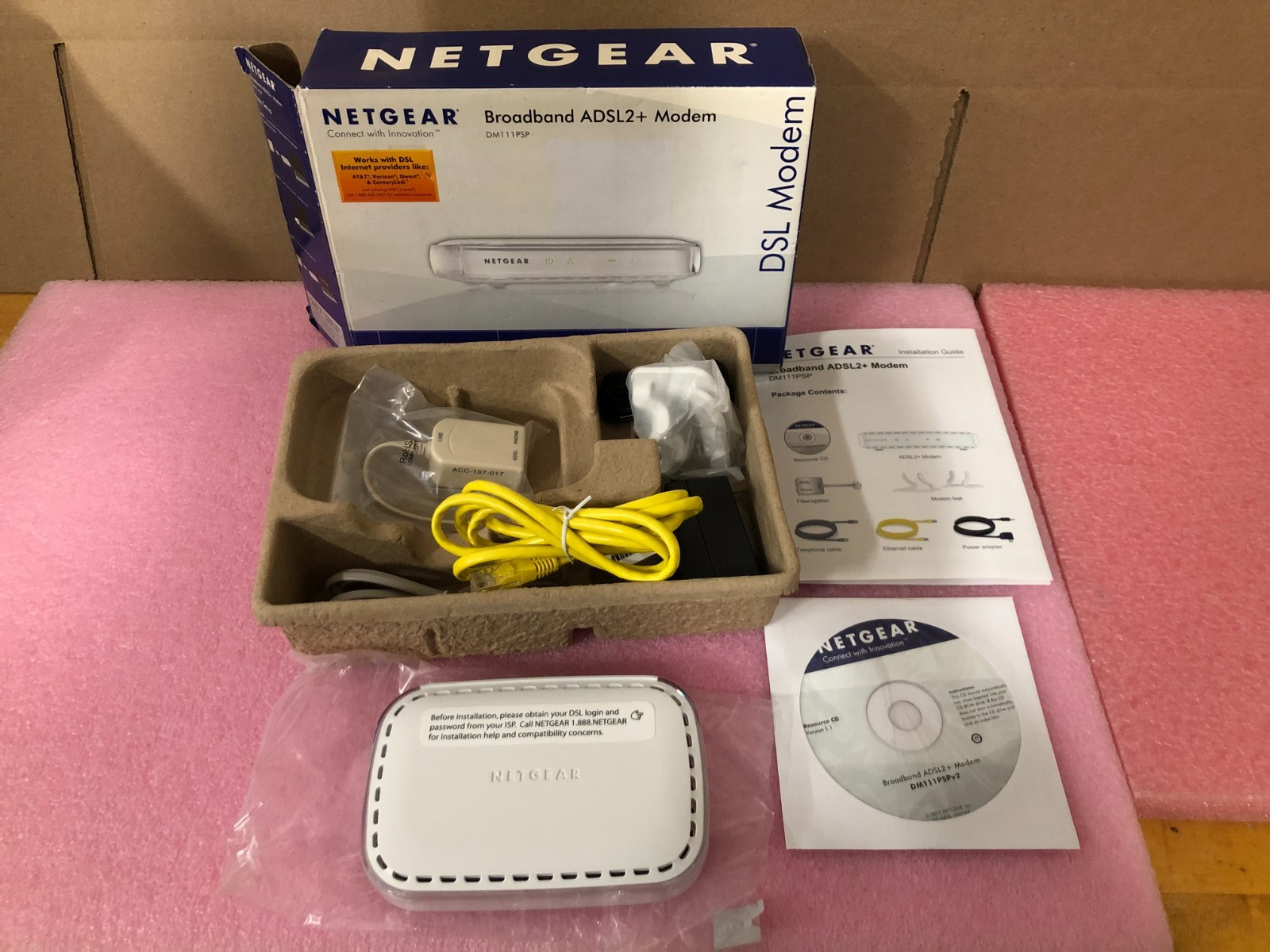 Netgear DM111PSP Broadband ADSL2 + Modem DSL