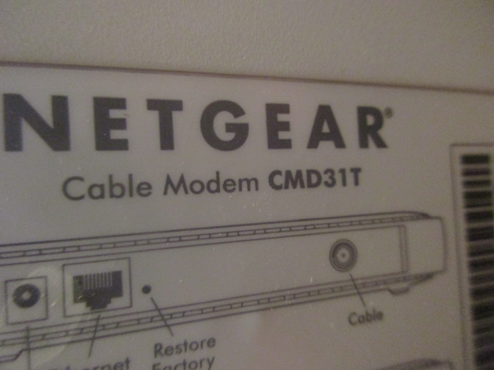 NETGEAR CMD31T Modem