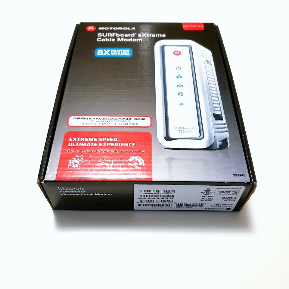 Motorola SURFboard SB6141 (581902-022-00) 351.23 Mbps