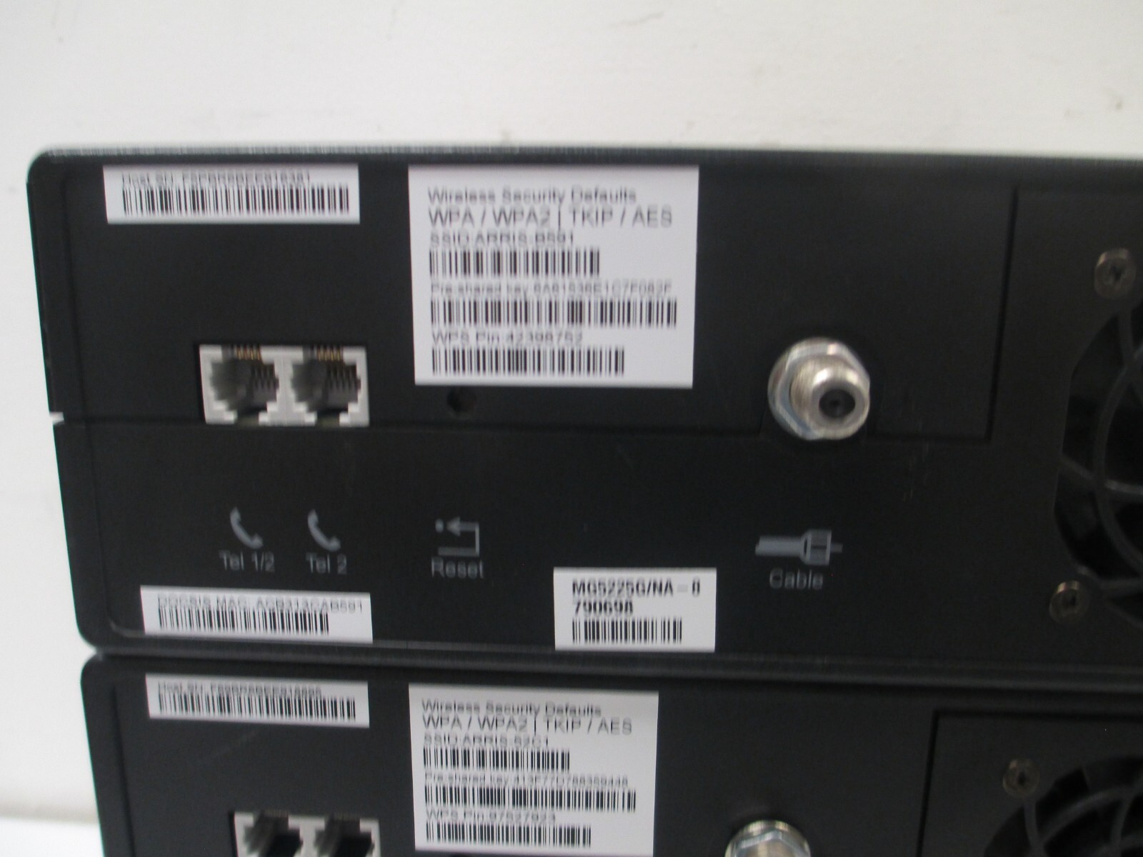 Lot Of 5 ARRIS Media Gateway Modem MG5225G/NA MG02DCG5225 (For Parts, no cords)