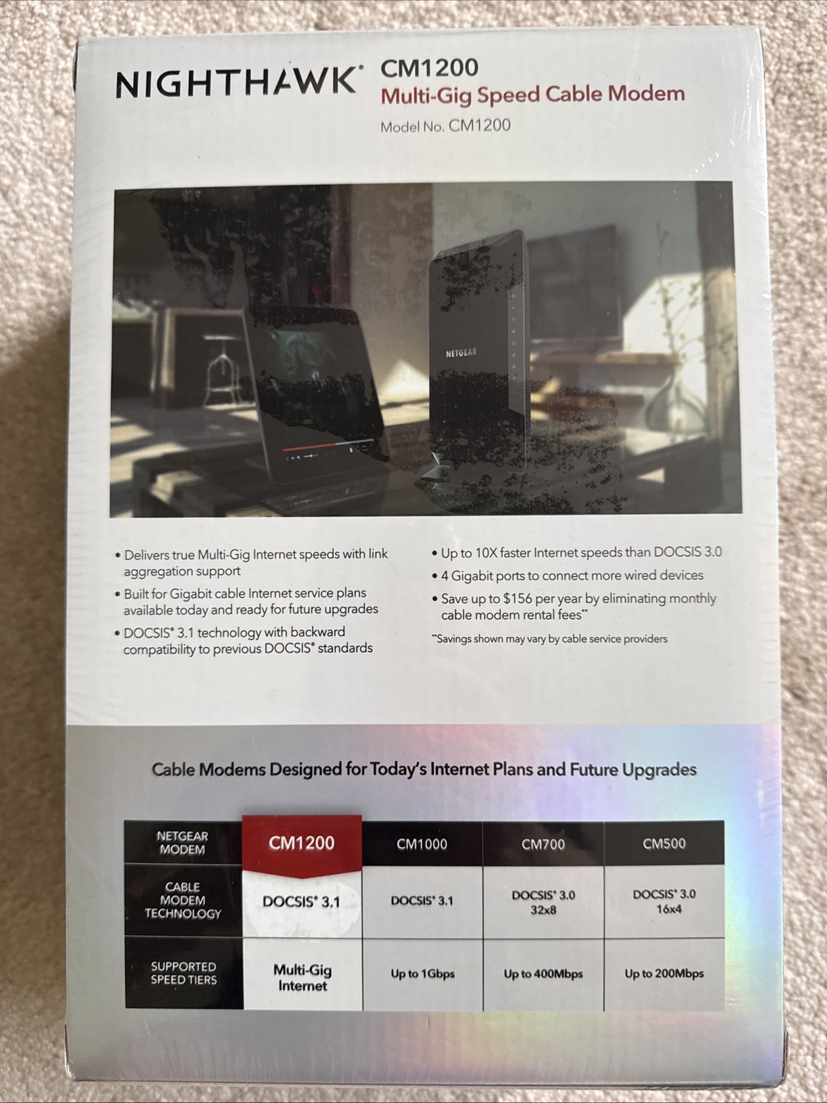 Netgear CM3000 Nighthawk DOCSIS 3.1 High-Speed Cable Modem – CM3000-100NAS
