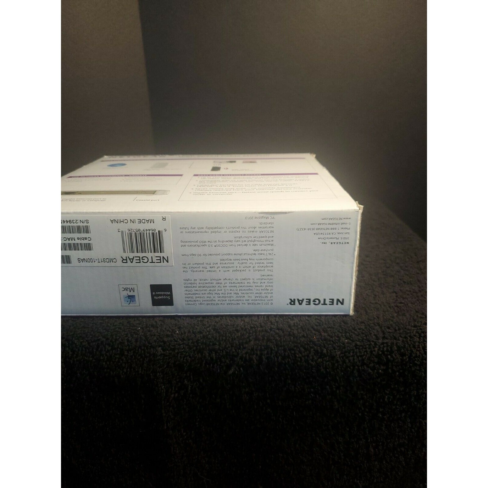 NETGEAR CMD31T-100NAS Cable Modem-New