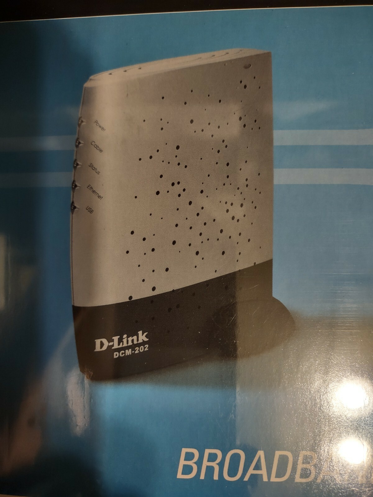 D-Link DCM-202 DOCSIS 2.0 USB Broadband Ethernet Cable Modem New in Box nos