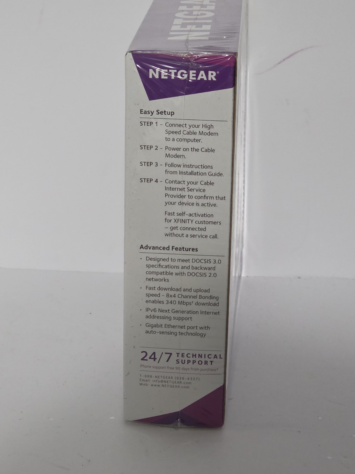 NETGEAR DOCSIS 3.3 CM400 340 mbps High Speed Cable Modem NEW SEALED