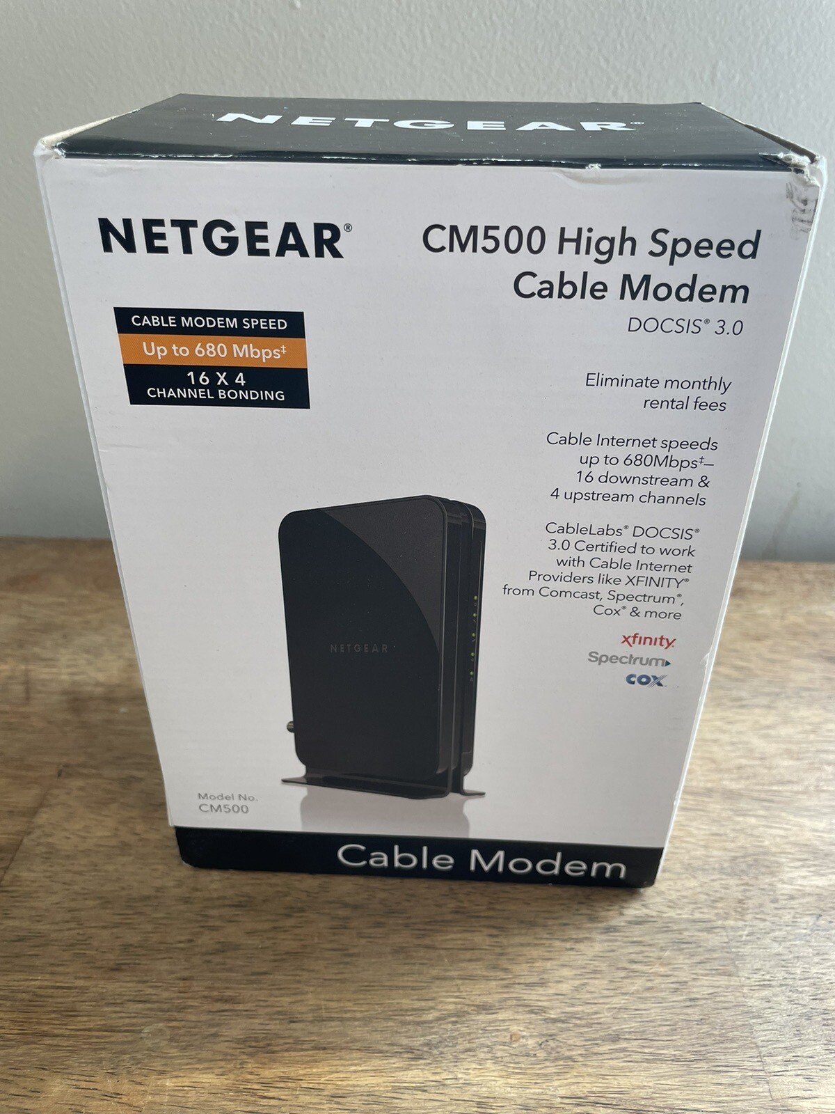 NETGEAR Cm500-1aznas 16×4 DOCSIS 3.0 Cable Modem Max Download Speeds of 686mbps