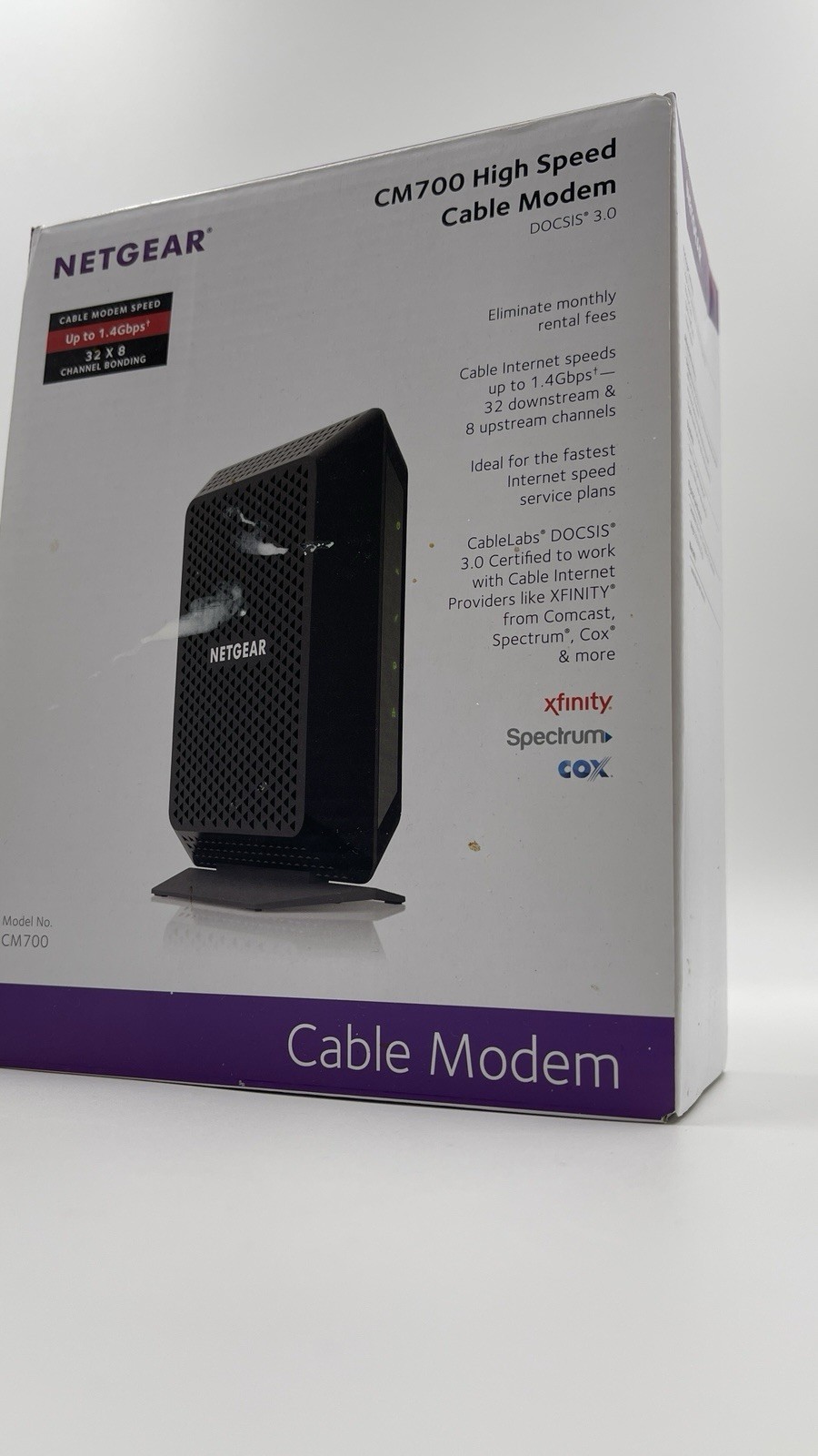 NETGEAR CM700 High Speed Cable Modem 1.4Gbps DOCSIS 3.0 32×8 XfinitySpectrum Cox
