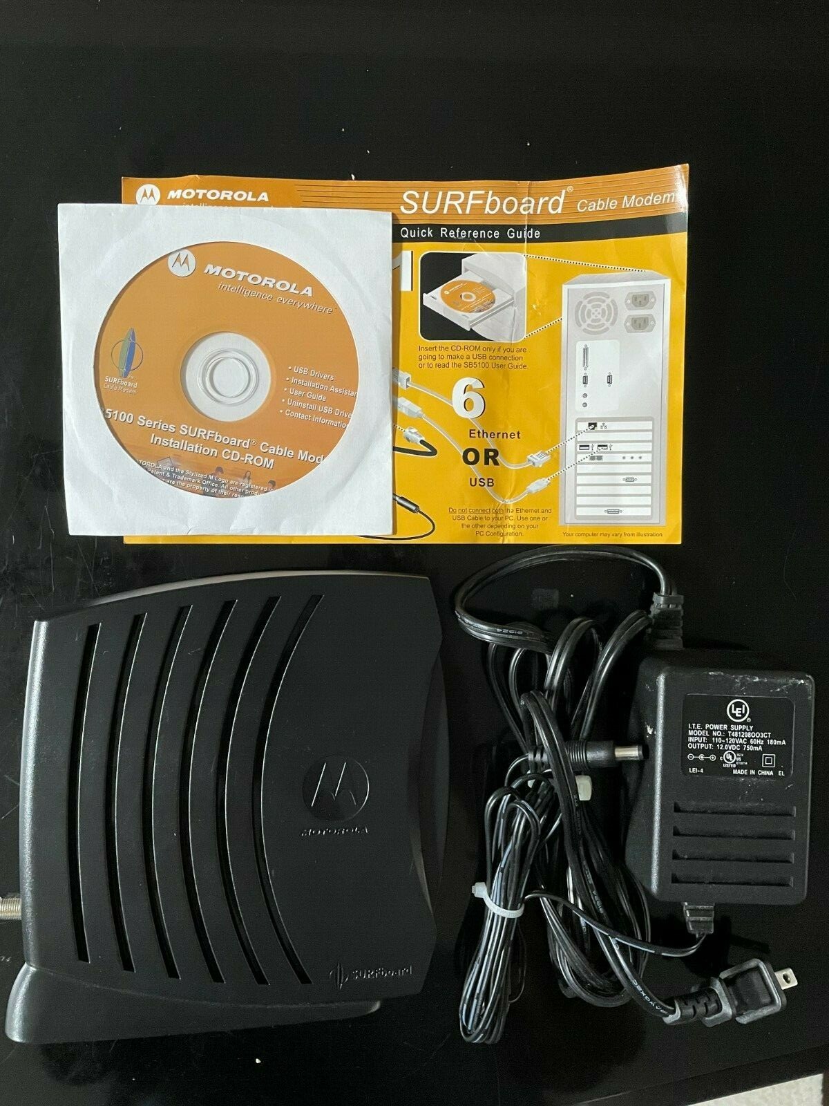 Motorola SURFboard SB5101U DOCSIS 2.0 Cable Modem (P/N: 563452-001-00)