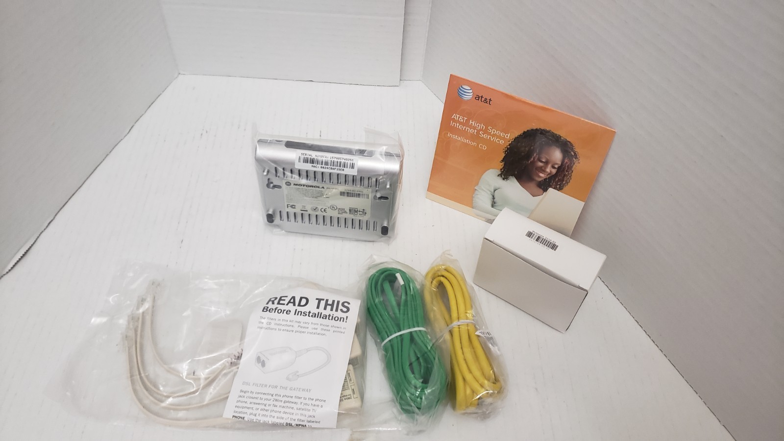 Motorola 2210-02-1006 High Speed Internet DSL Modem AT&T