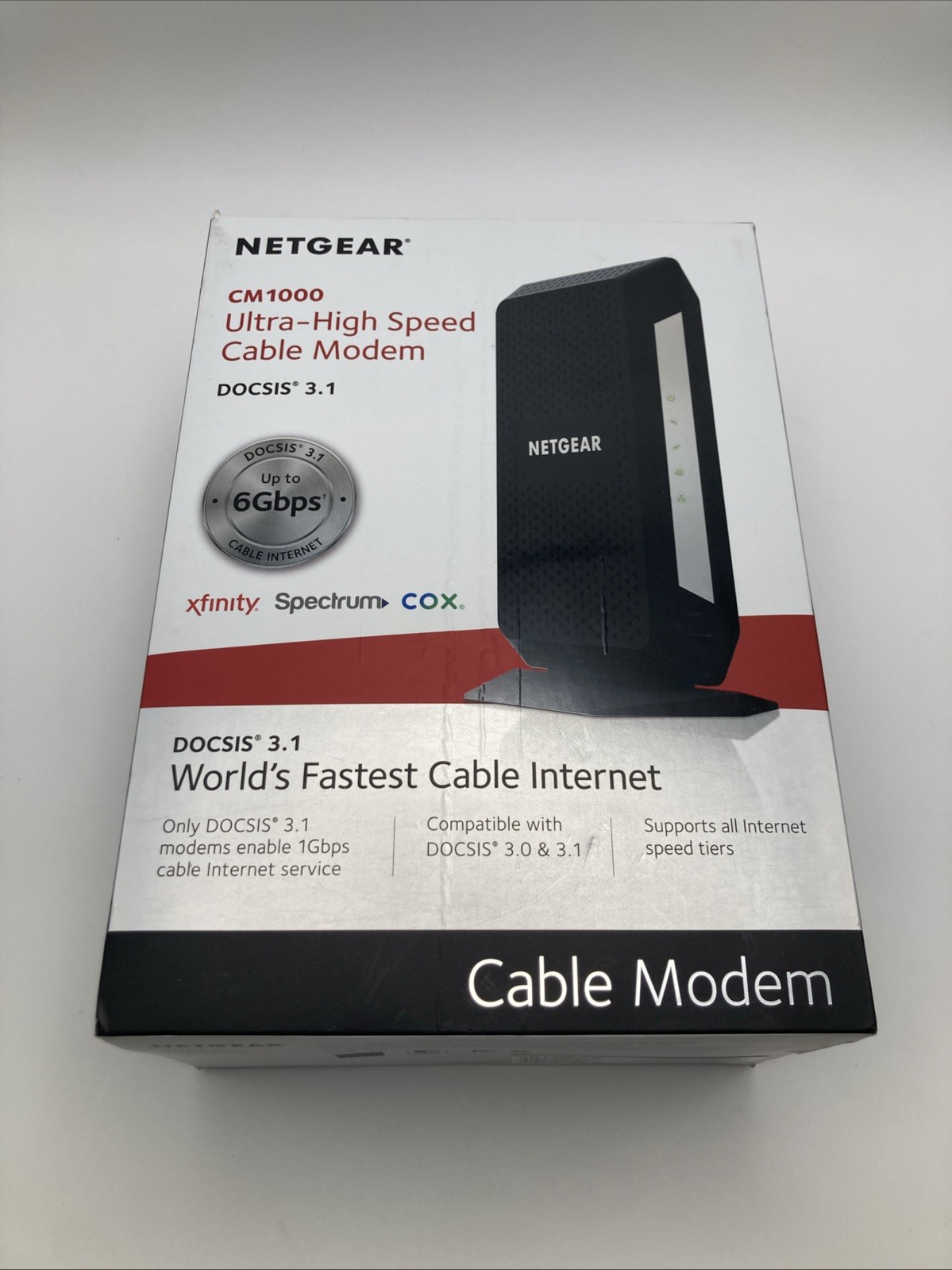 NETGEAR CM1000 DOCSIS 3.1 1000Mbps Cable Modem (CM1000-1AZNAS) No Ethernet Inclu