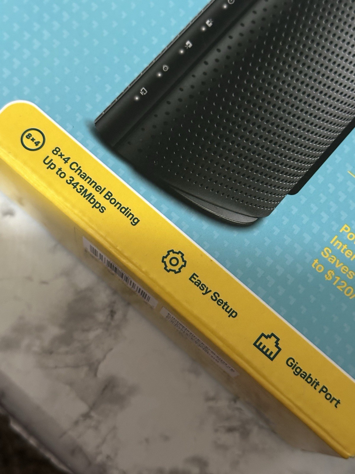 TP-LINK TC-7610 DOCSIS 3.0 Cable Modem 343 Mbps Gigabit Ethernet New in Box