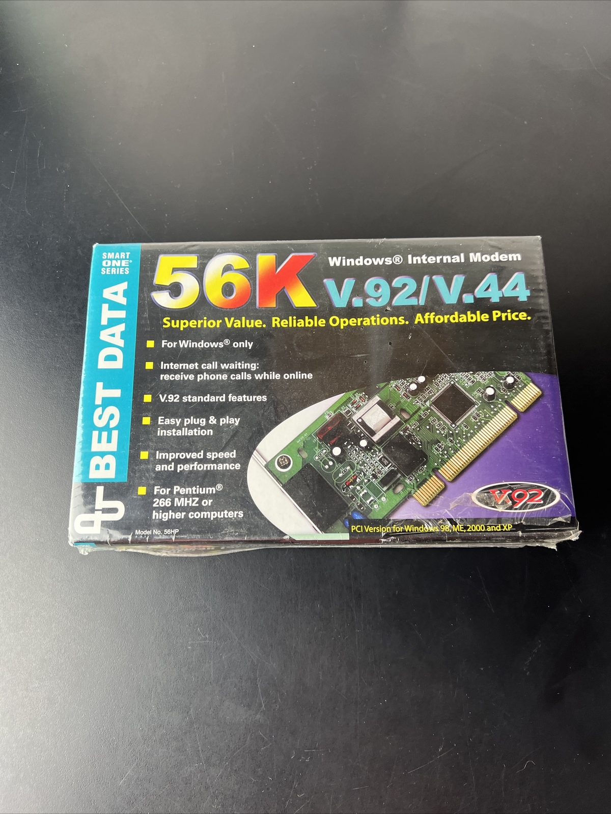 Best Data 56K Internal Modem Smart One V.92/V.44, PCI Slot – NEW