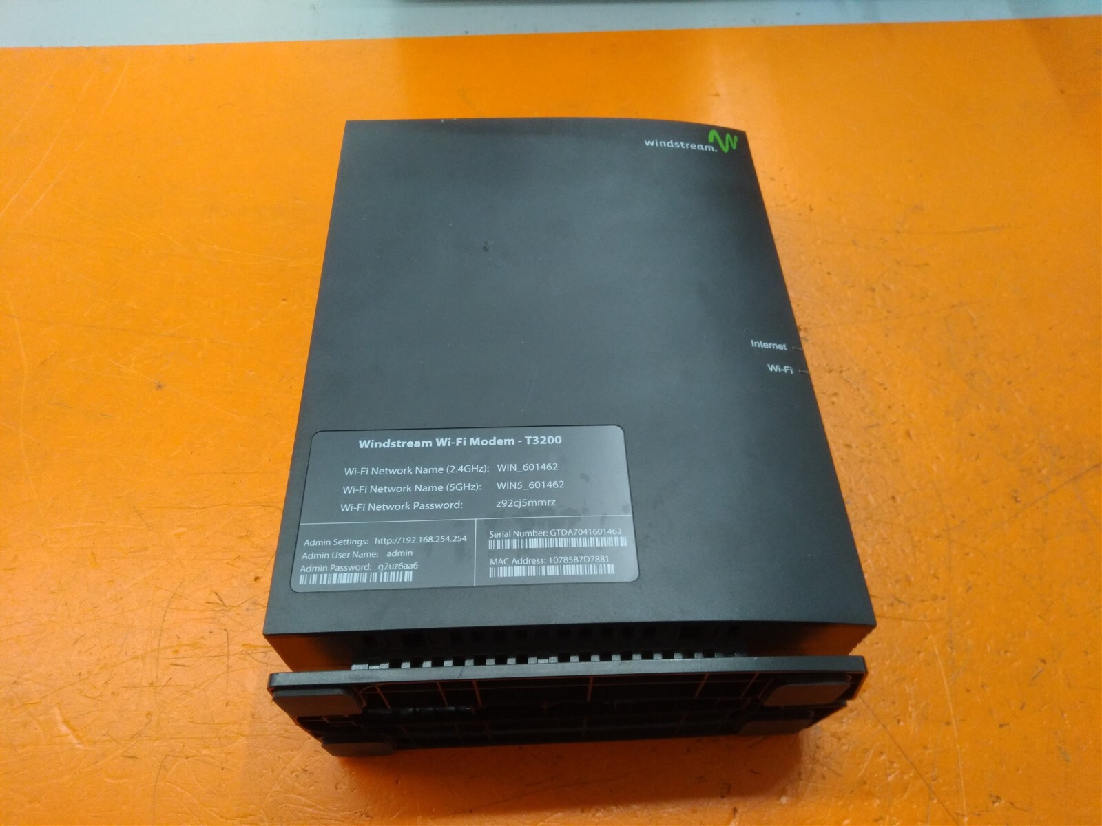 ⭐️⭐️⭐️⭐️⭐Windstream Wi-Fi Modem T3200 Wireless AC Gateway Router ** No Cords **