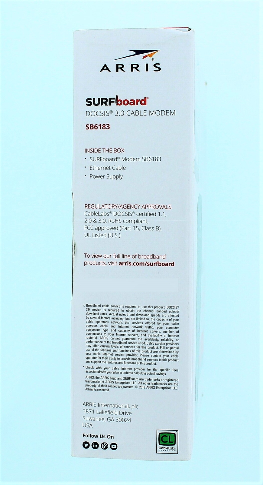 Arris Surfboard DOCSIS 3.0 Cable Modem SB6183