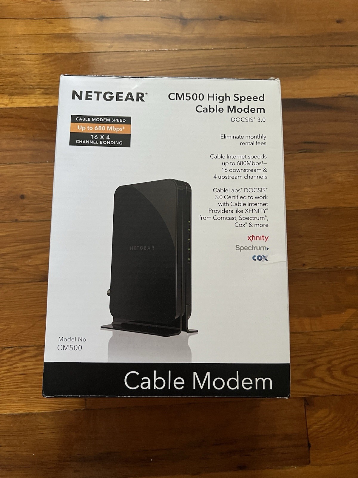 NETGEAR CM500-1AZNAS 16×4 DOCSIS 3.0 Cable Modem Max Download Speeds of 686mbps