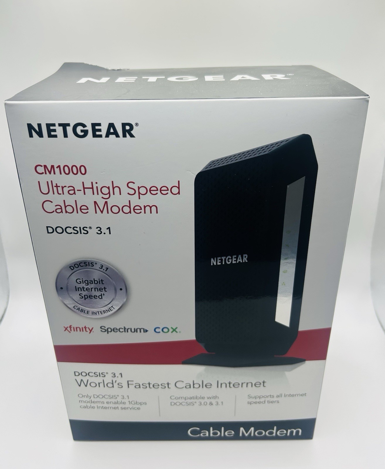 NETGEAR CM1000 Wired-Ethernet (RJ-45) Cable – CM1000100NAS (Black)