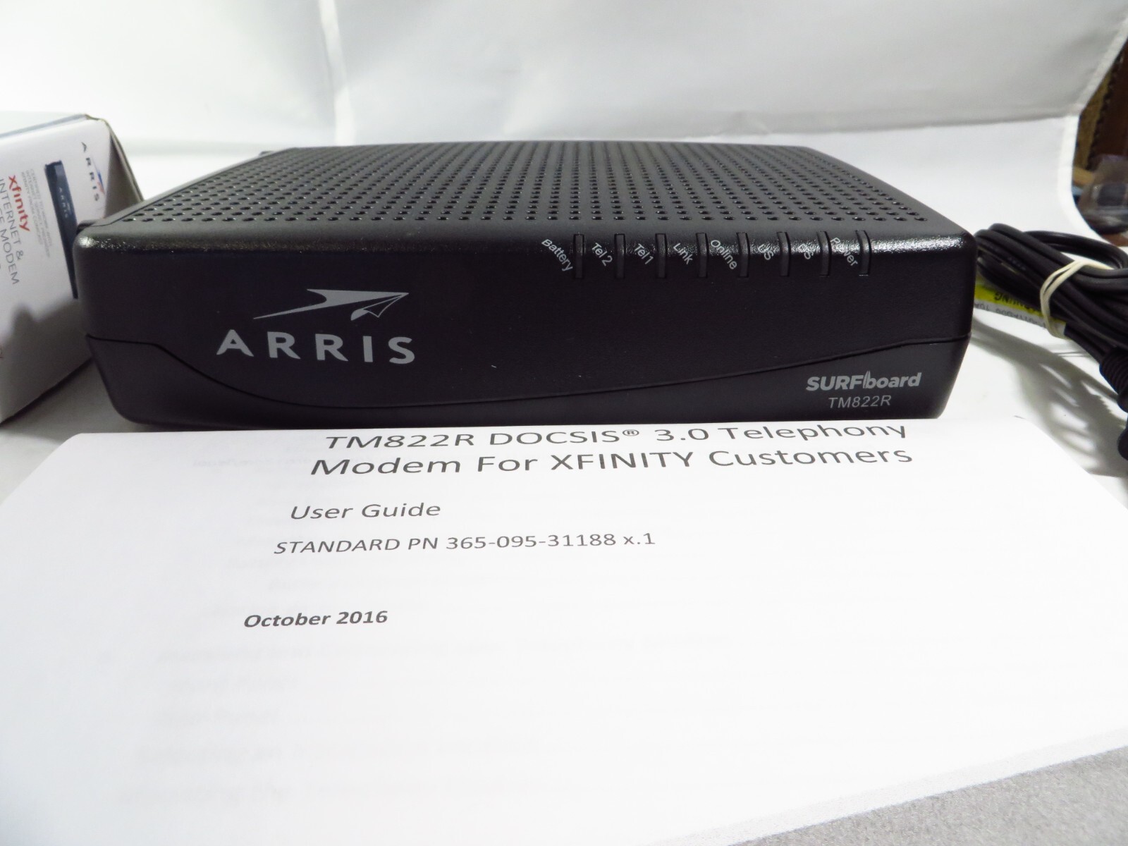 ARRIS Surfboard DOCSIS 3.0 Internet & Voice Modem Certified for XFINITY TM822R