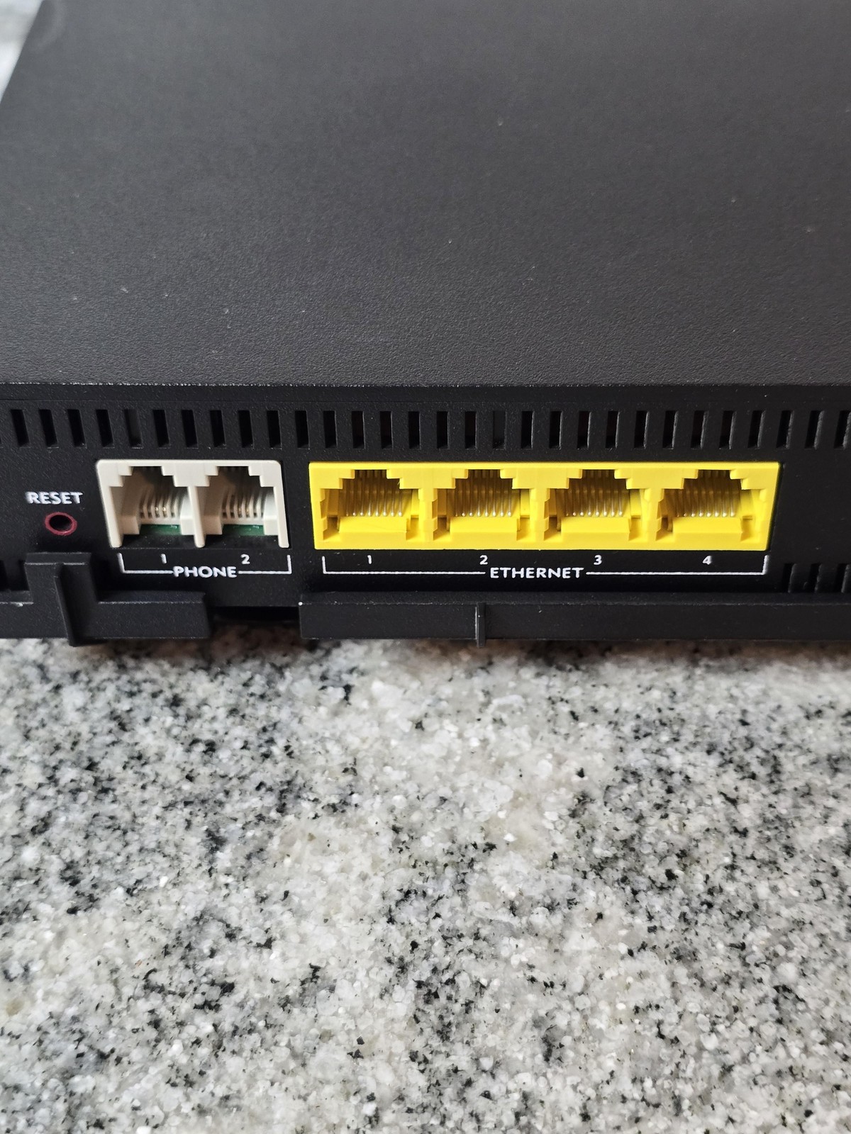 Calix 716GE-I R2 Gigabit Ethernet ONT Modem Router 4-Port Phone Black Gateway