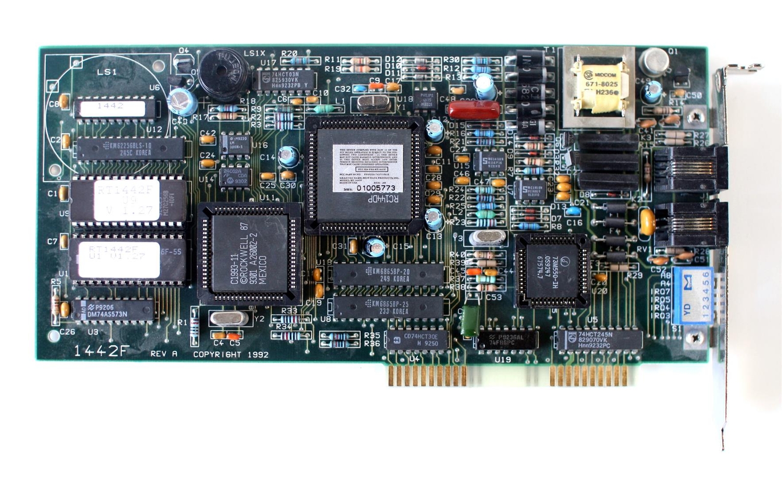 Modem, ISA, BEST DATA PRODUCTS RT1442F v 1.27