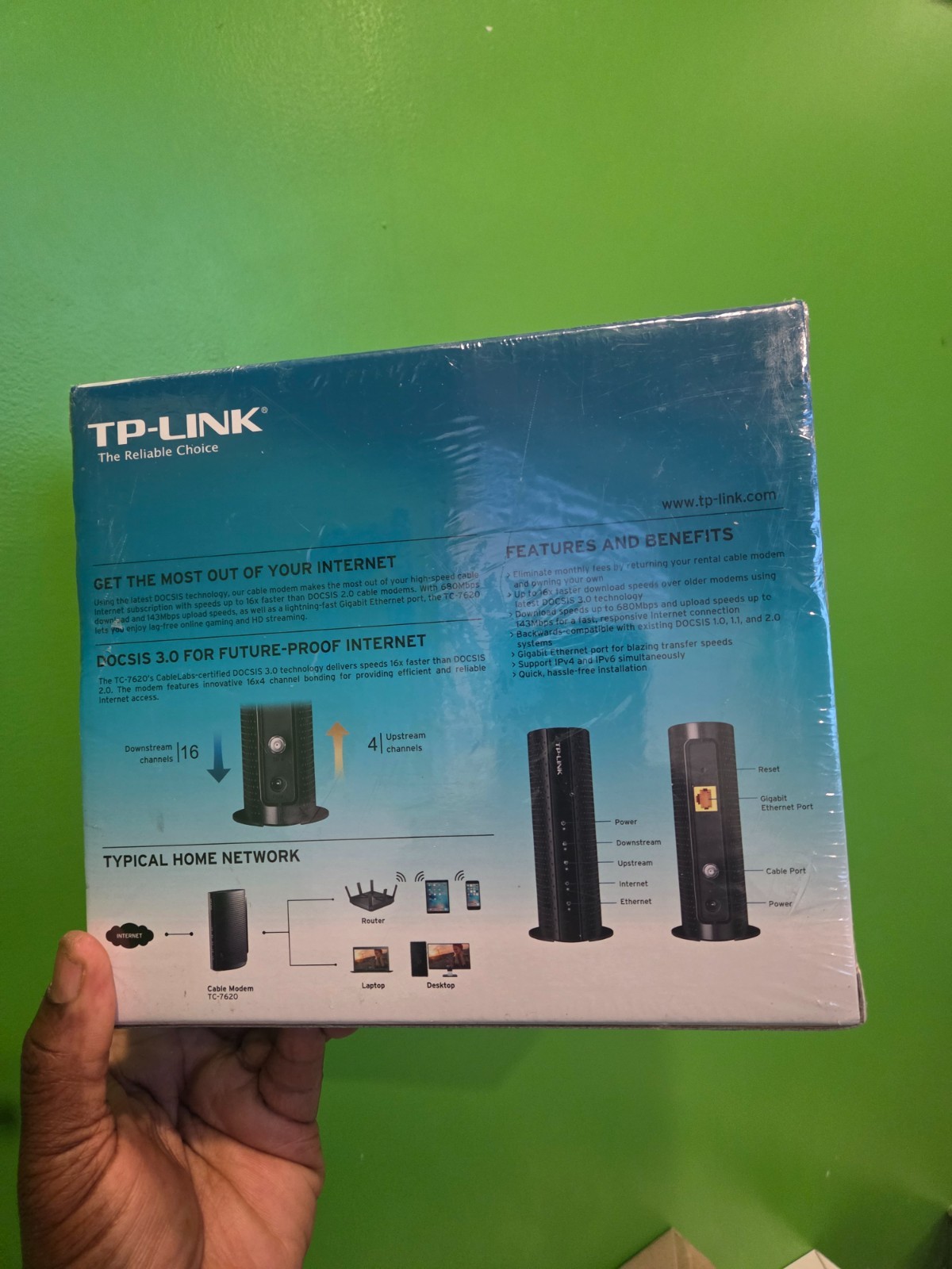 TP-LINK TC-7620 680Mbps Cable Modem