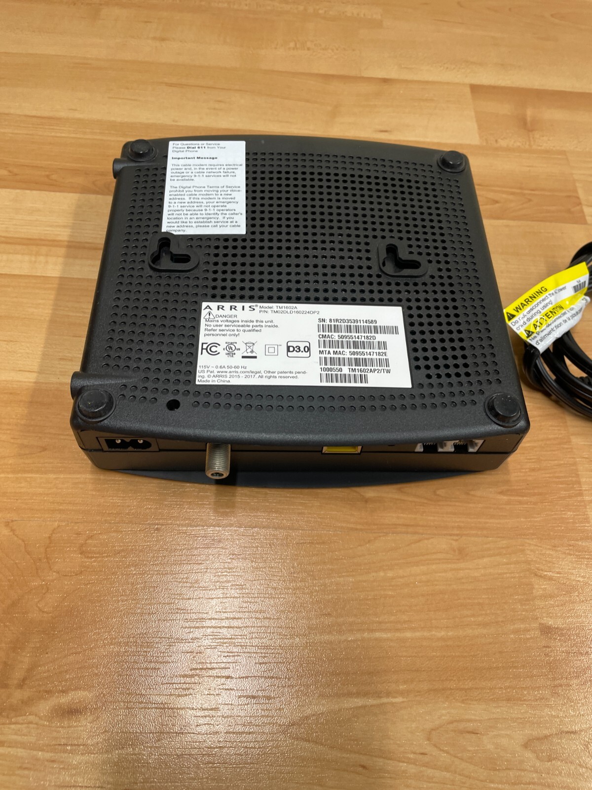 TM1602A With Cable