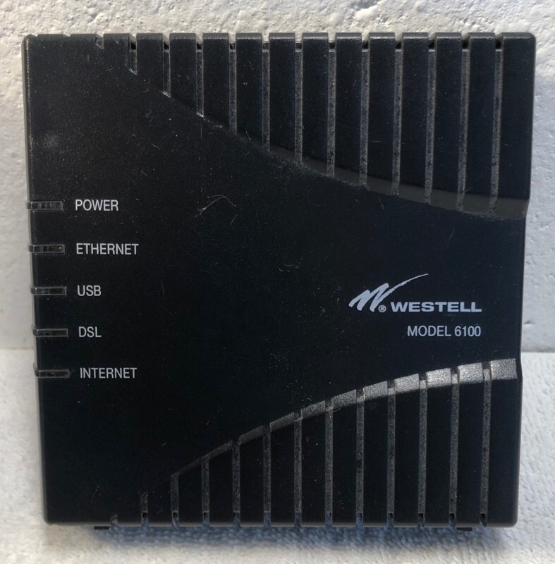 WESTELL 6100 E90-610015-06 DSL Internet Router – No Power Cord – FREE SHIPPING