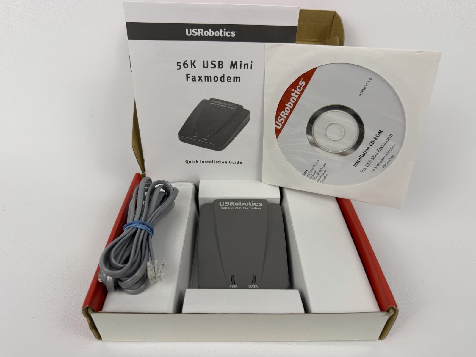US Robotics 5686G 56K External Fax Modem V.92 USB – NEW In Box