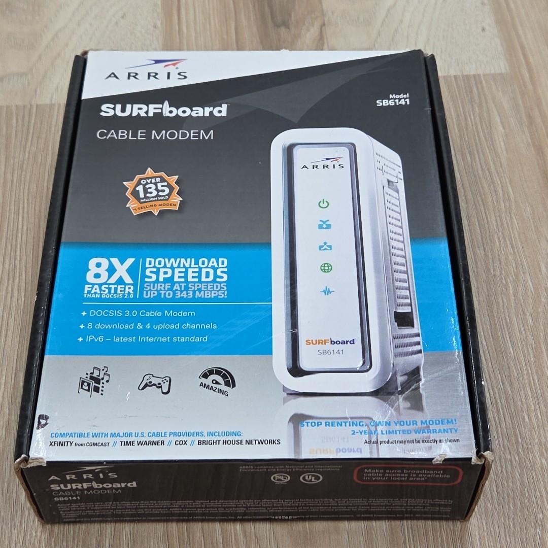 ARRIS SURFboard SB6141 Docsis 3.0 Cable Modem (B3)