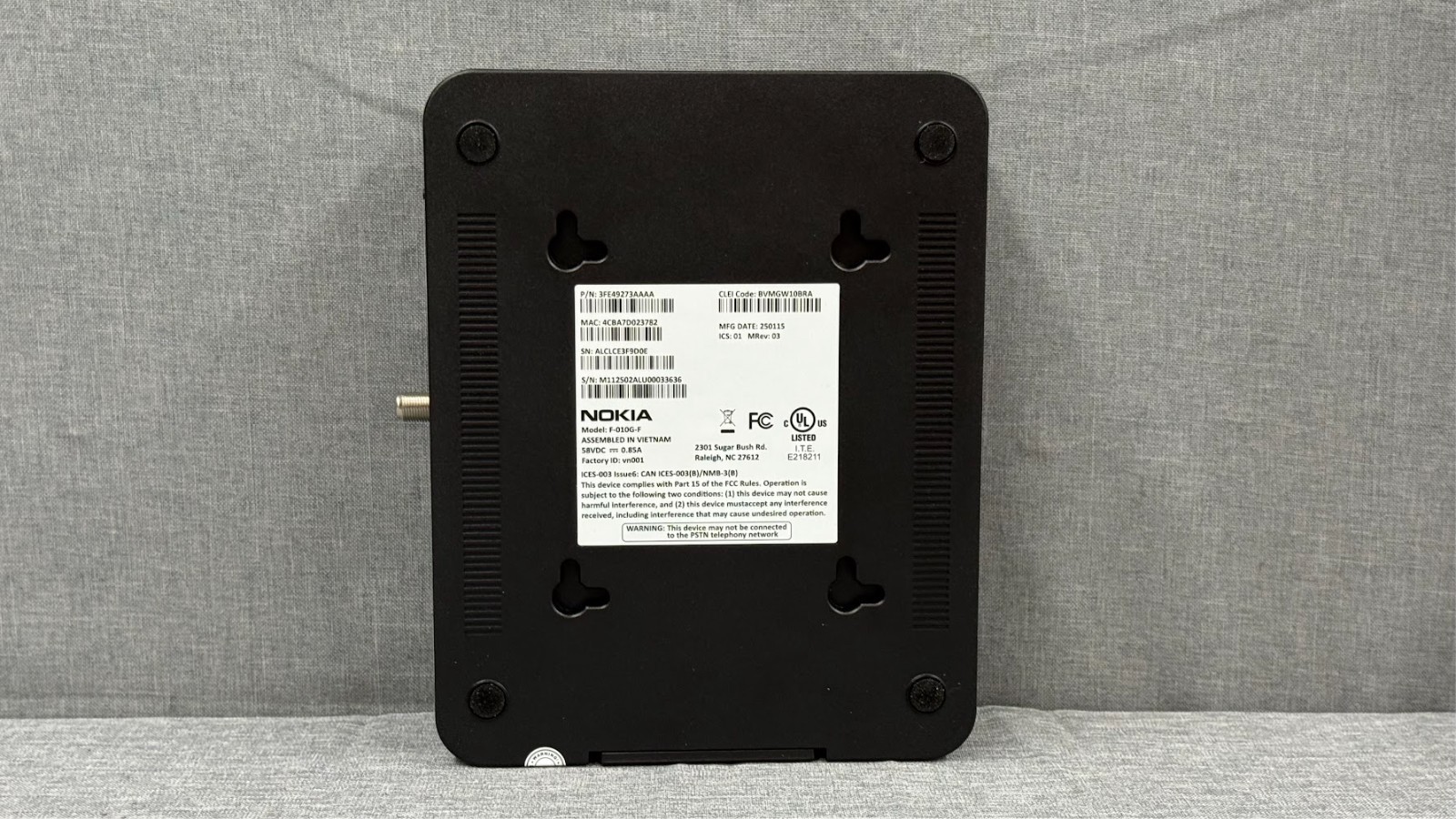 Nokia F-010G-F Fiber Cable Modem Box (without Box) with Free Shipping