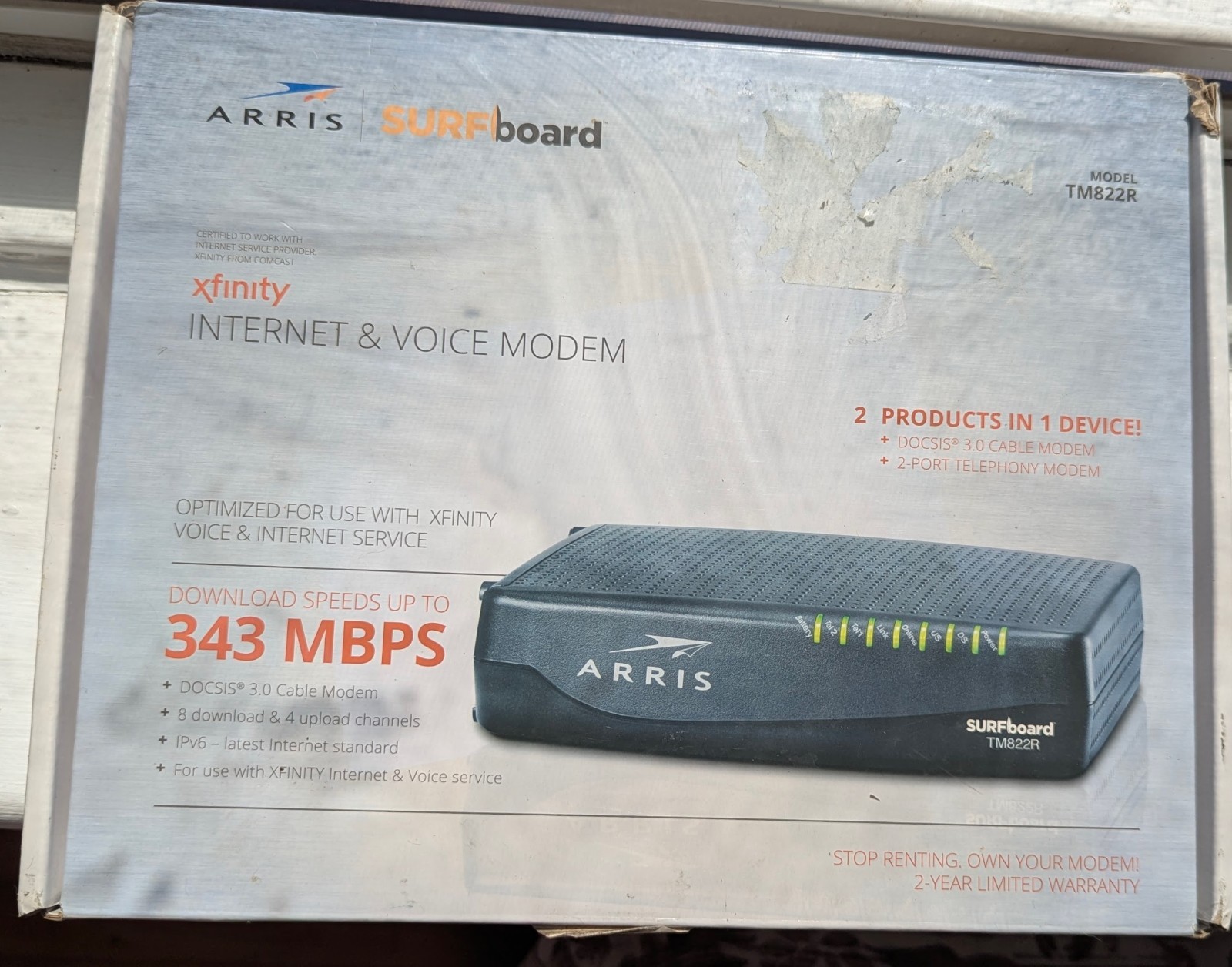 ARRIS Surfboard TM822R Internet & Voice Modem