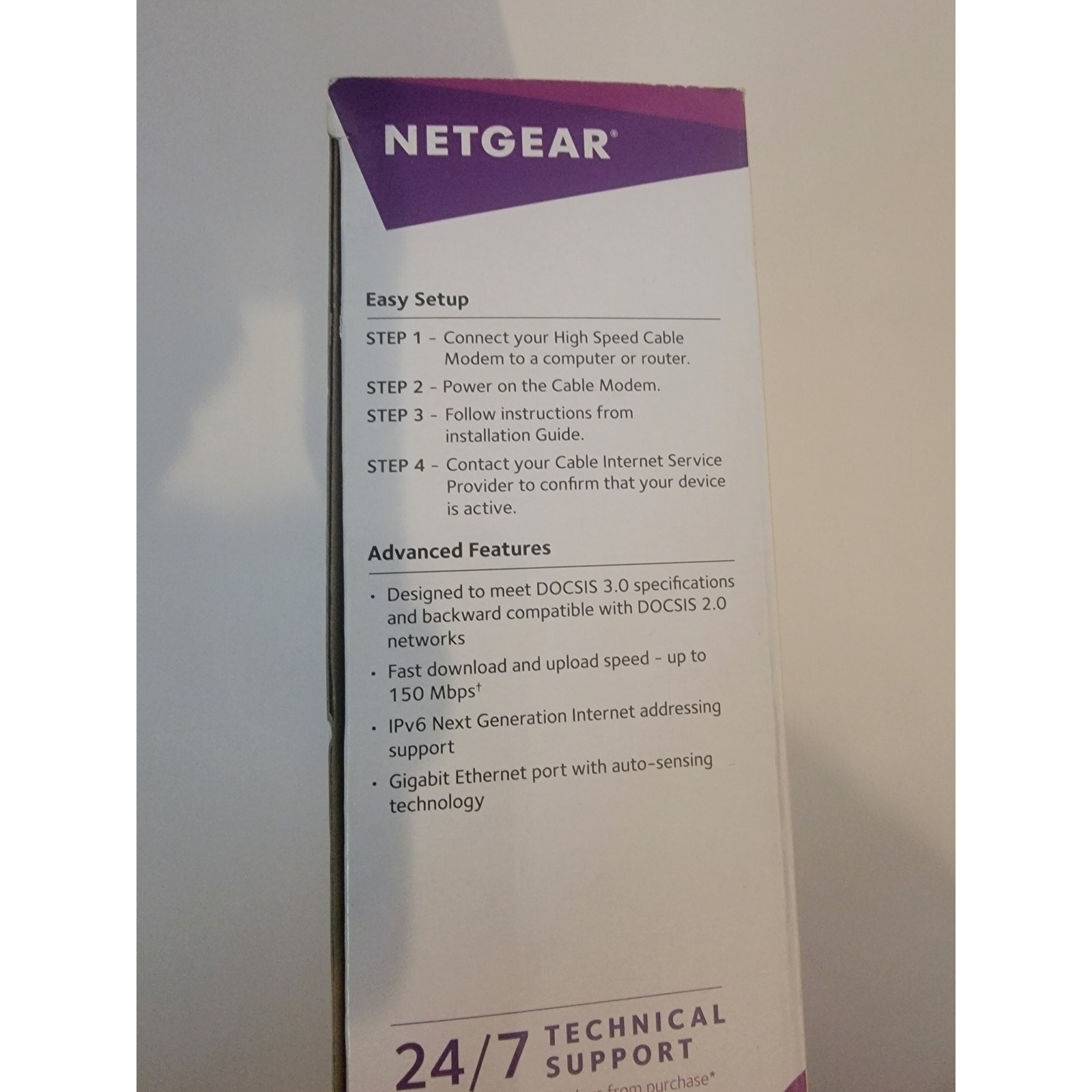 Netgear CMD31T High-Speed Cable Modem DOCSIS 3.0 Brand New