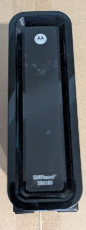 ARRIS MOTOROLA Surfboard SB6180 Docsis 3.0 Cable Modem 150 Mbps Black