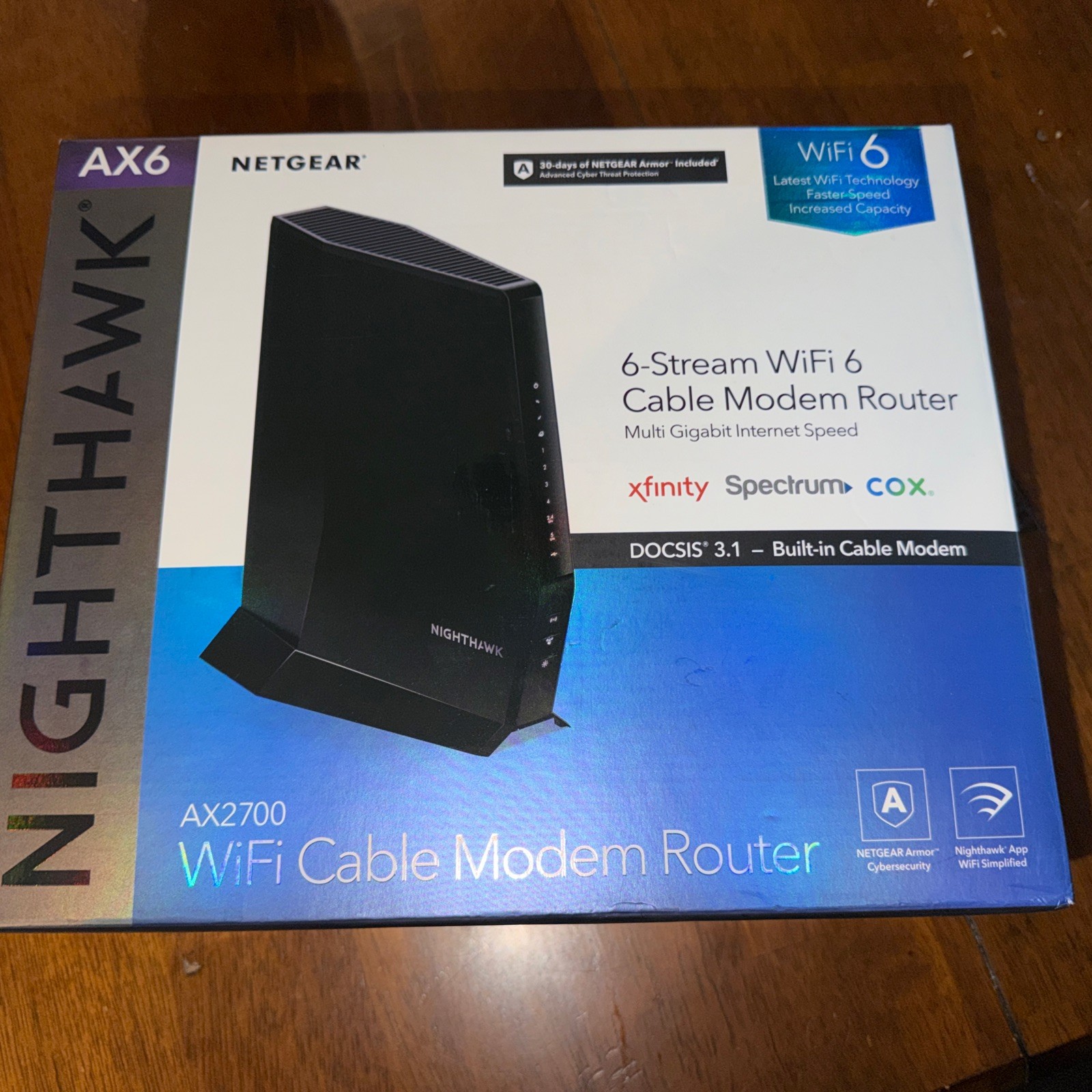 NETGEAR Nighthawk CAX30 AX2700 Wifi Modem Router Cable Gateway DOCSIS 3.1