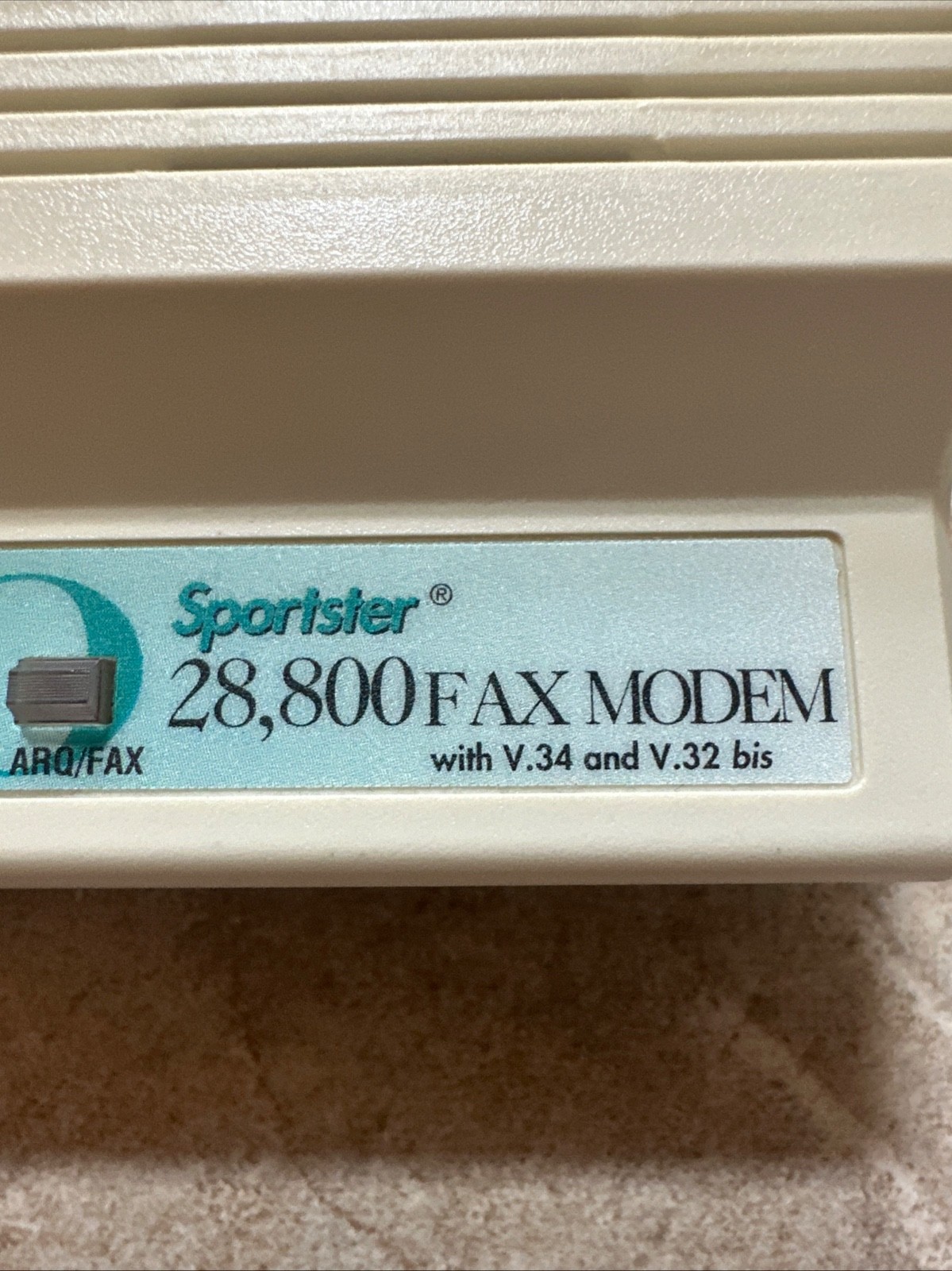 US ROBOTICS MAC&FAX SPORTSTER External FAX MODEM 28,800 V.34 V.32 Mac Fax