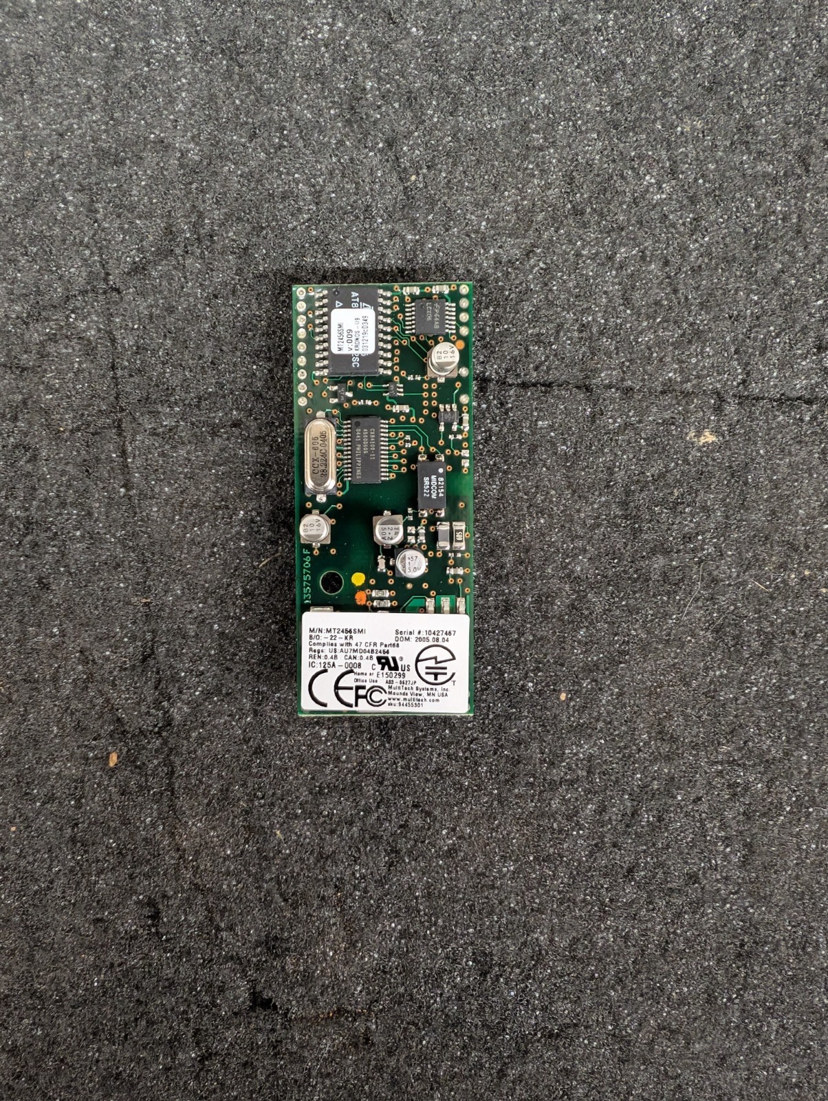 New, Multi-Tech Systems, MT2456SMI-22, MODEM V.22BIS SERIAL DATA 5V