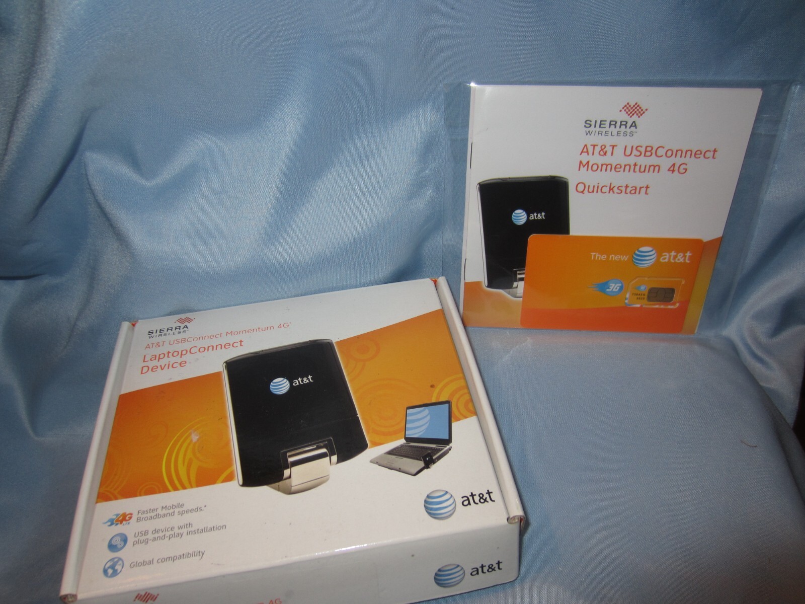 Sierra Wireless AT&T USB Connect Momentum 4G LaptopConnect Device & New Sim Card