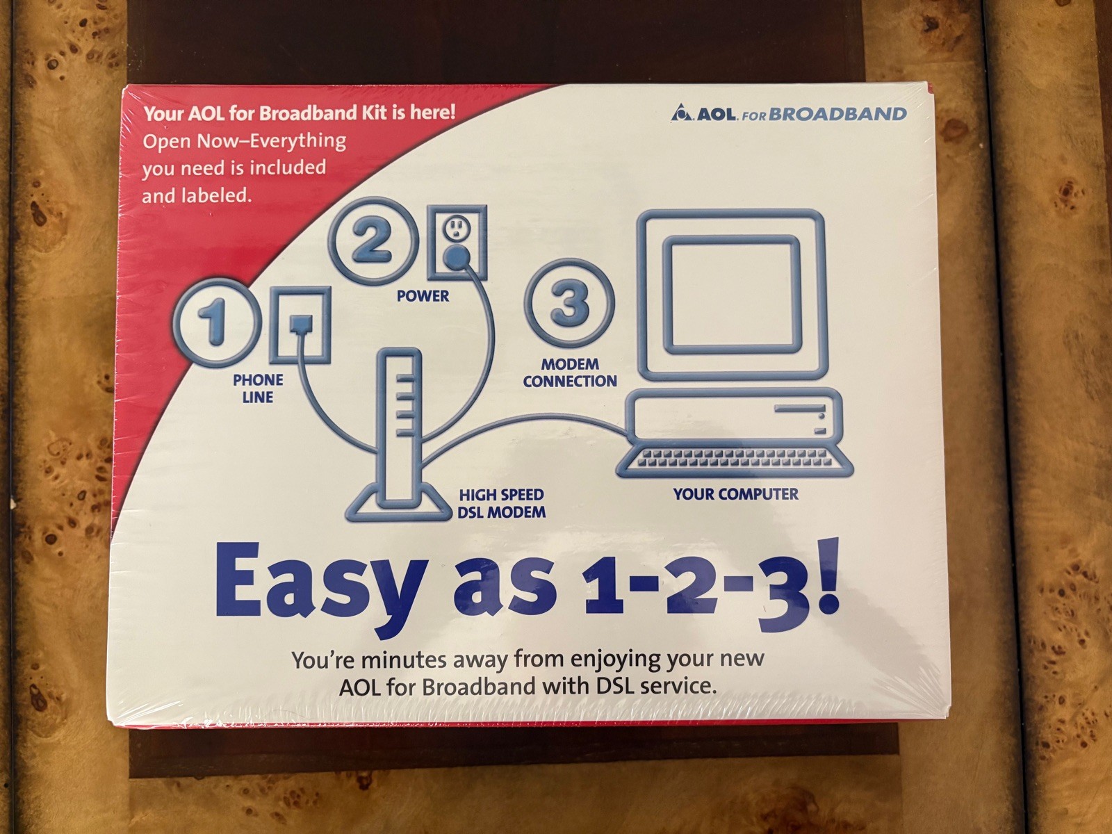 Vintage Rare AOL Broadband w/ DSL Quick Kit Modem 2002 Action-Tec NEW SEALED