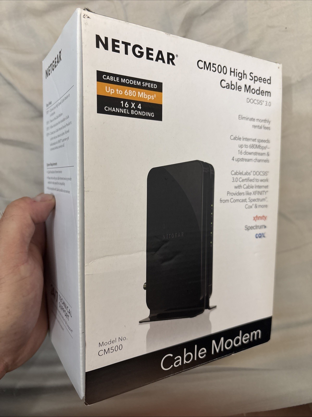NETGEAR CM500 (CM500100NAS) 680 Mbps – Black