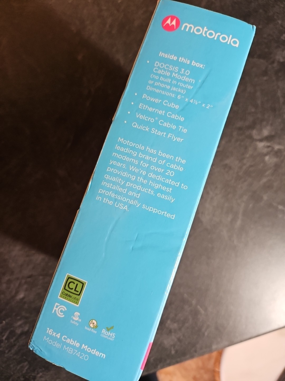 Motorola 16×4 Cable Modem 686 Mbps MB7420-10