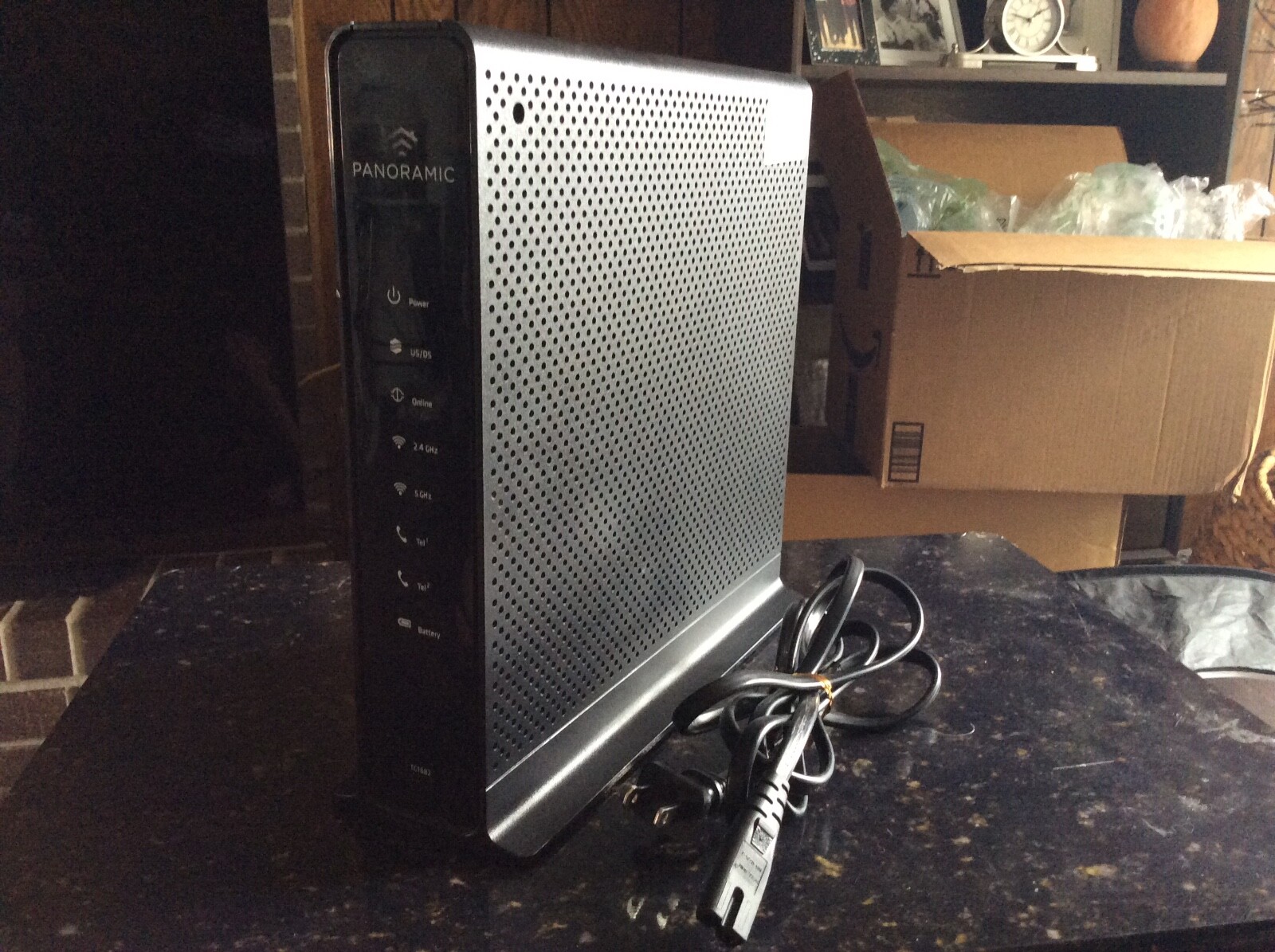 Panoramic Arris TG1682G Wireless Dual Band 2.4GHz 5GHz WiFi Router & Power Cable