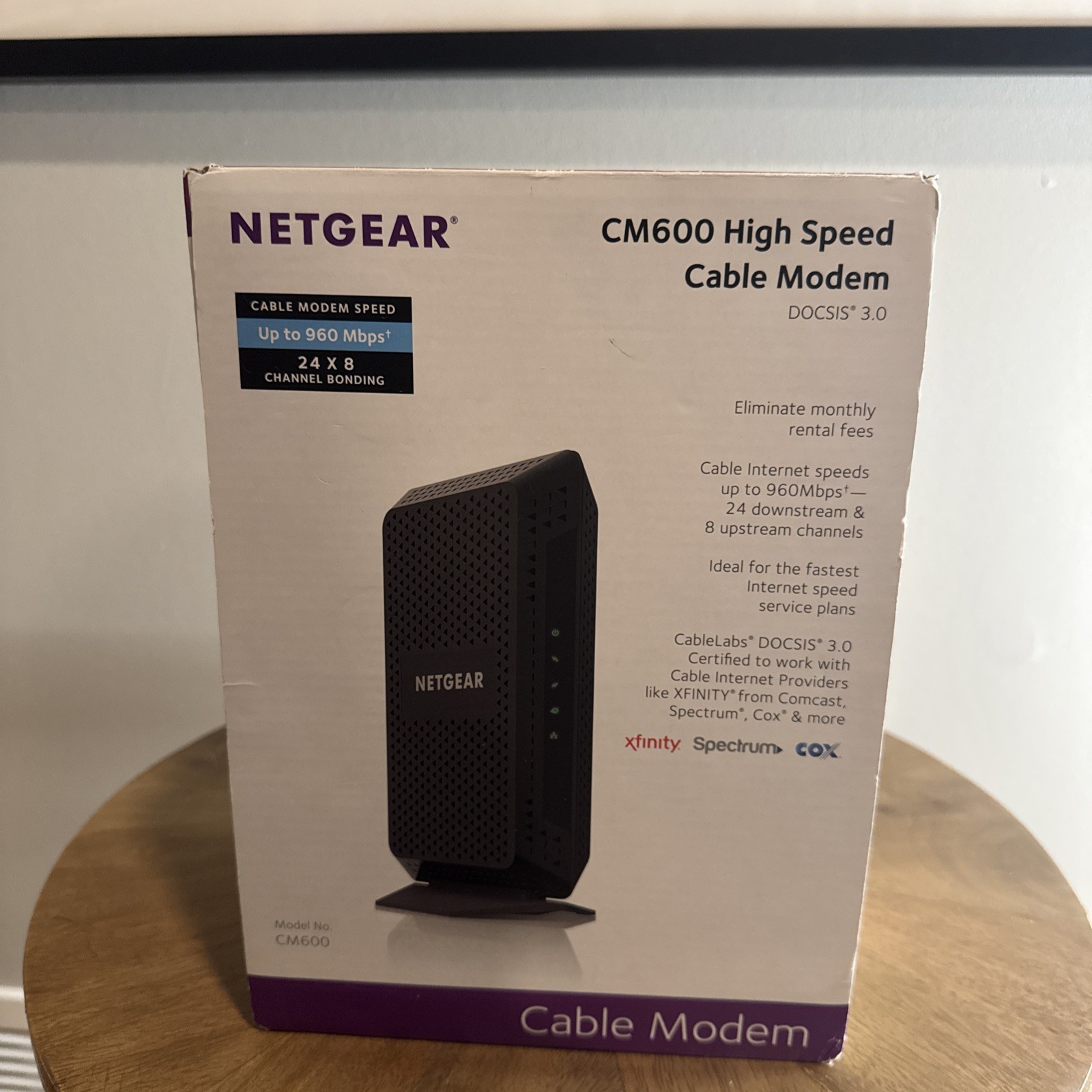 NETGEAR CM600 HIGH SPEED CABLE MODEM DOCSIS 3.0