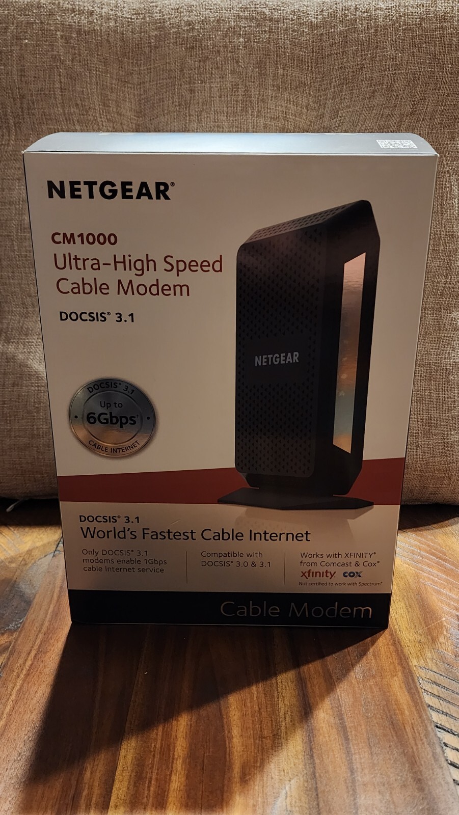 NETGEAR CM1000 Wired-Ethernet (RJ-45) Cable – CM1000100NAS (Black)