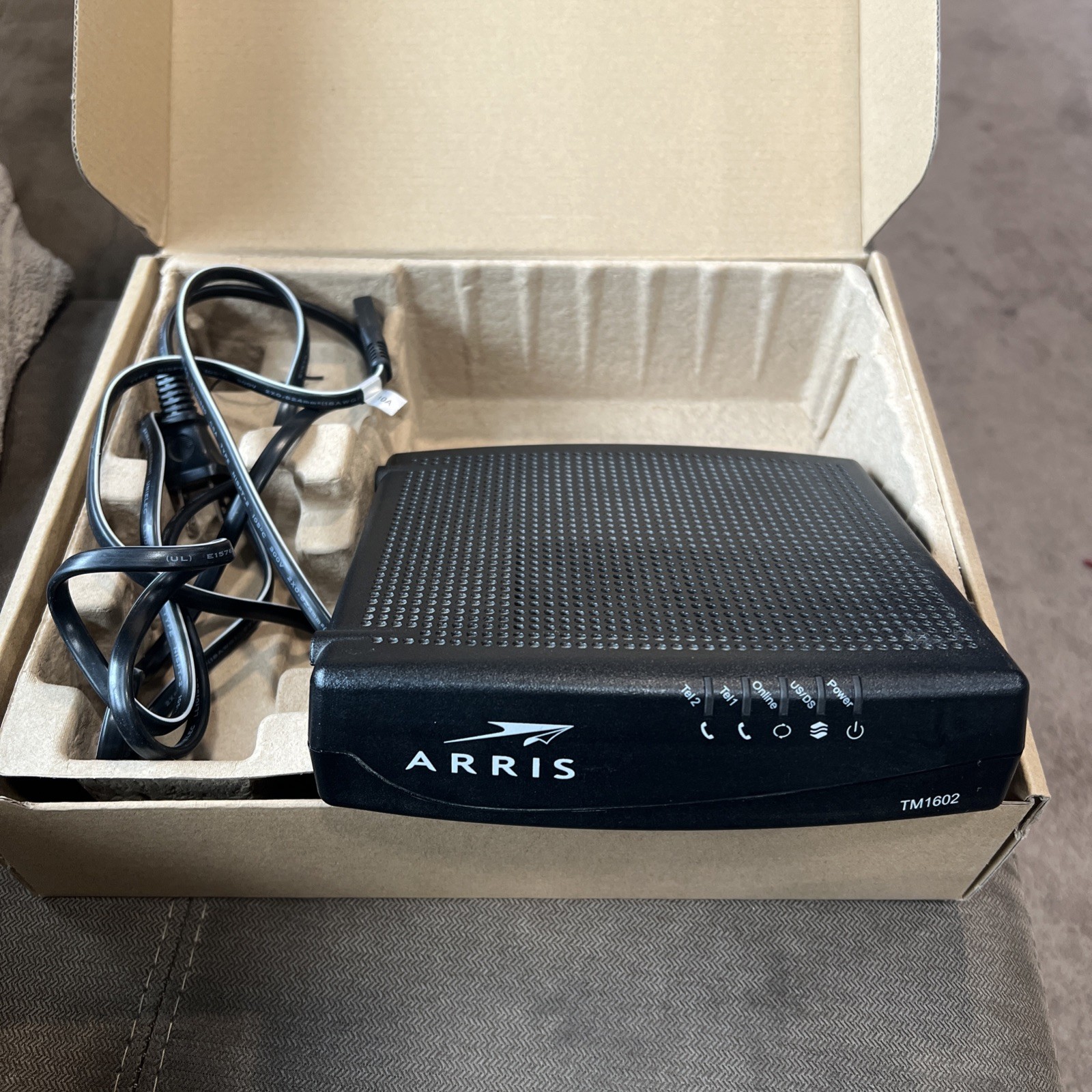 🔥Used ARRIS TM1602A Cable Telephony Modem DOCSIS 3.0