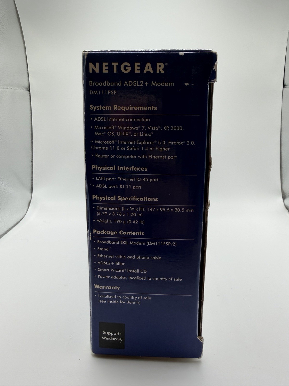 Netgear DM111PSP Broadband ADSL2+ DSL Modem – Complete with Accessories