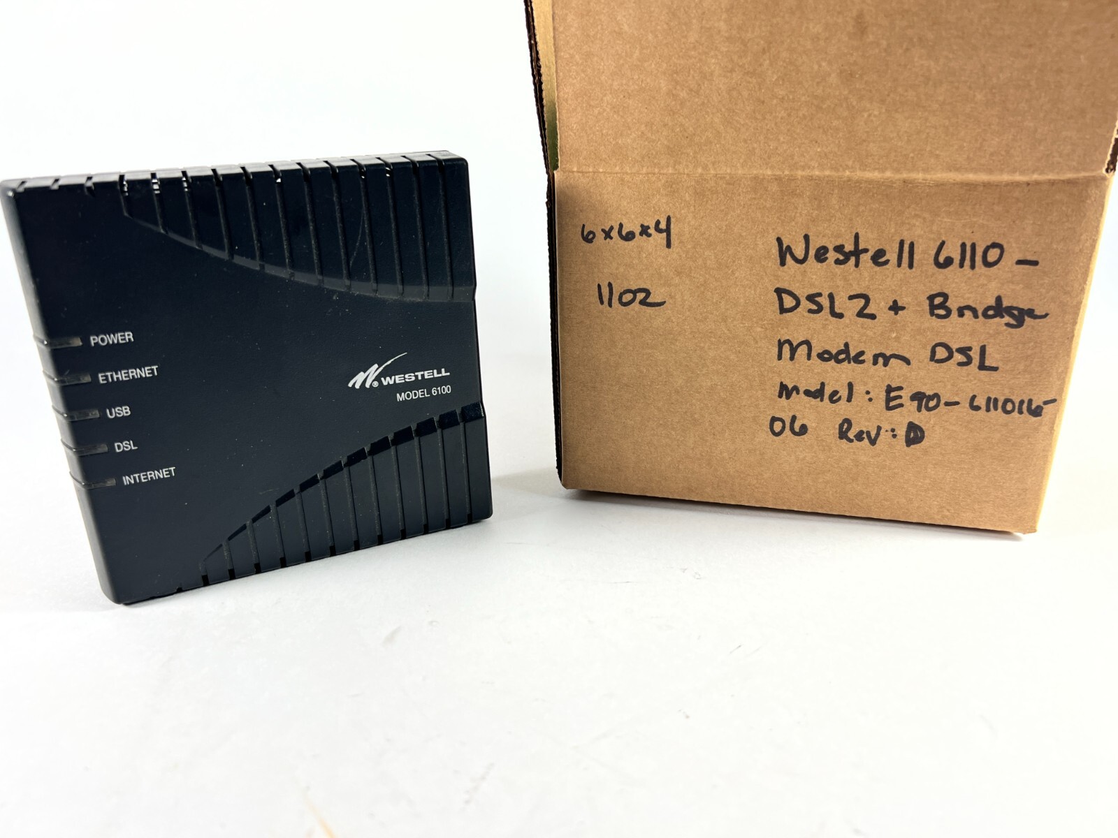 Westell 6110 DSL2 Plus Bridge Modem DSL Modem – C90-611015- 06