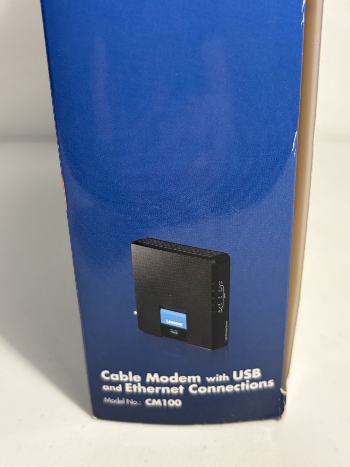 Cisco-Linksys Cable Modem with USB And Ethernet Connections Model #CM100
