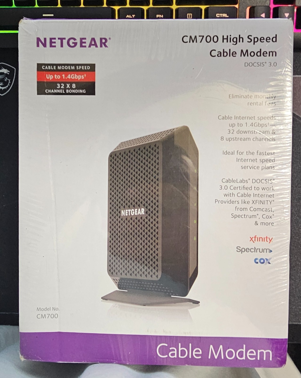 NETGEAR CM700-100NAS Cable Modem