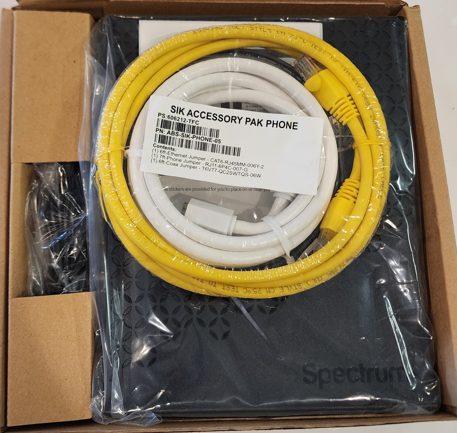 Spectrum ES2251 DOCSIS 3.1 Cable Modem Wired Ethernet RJ-45 1 LAN Port Black NEW