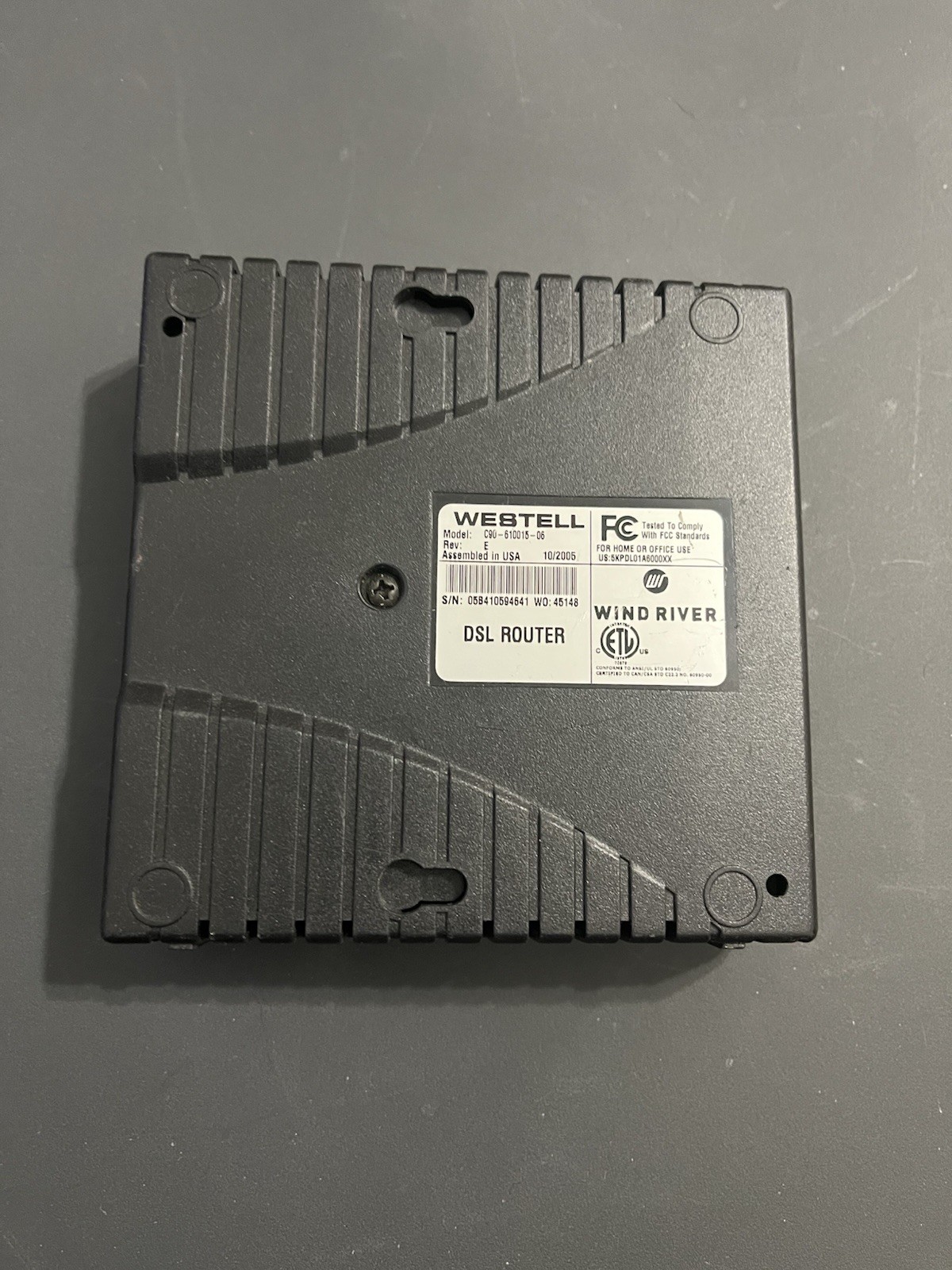 WESTELL 6100 DSL Model C90-610015-06 Rev E 8/2005