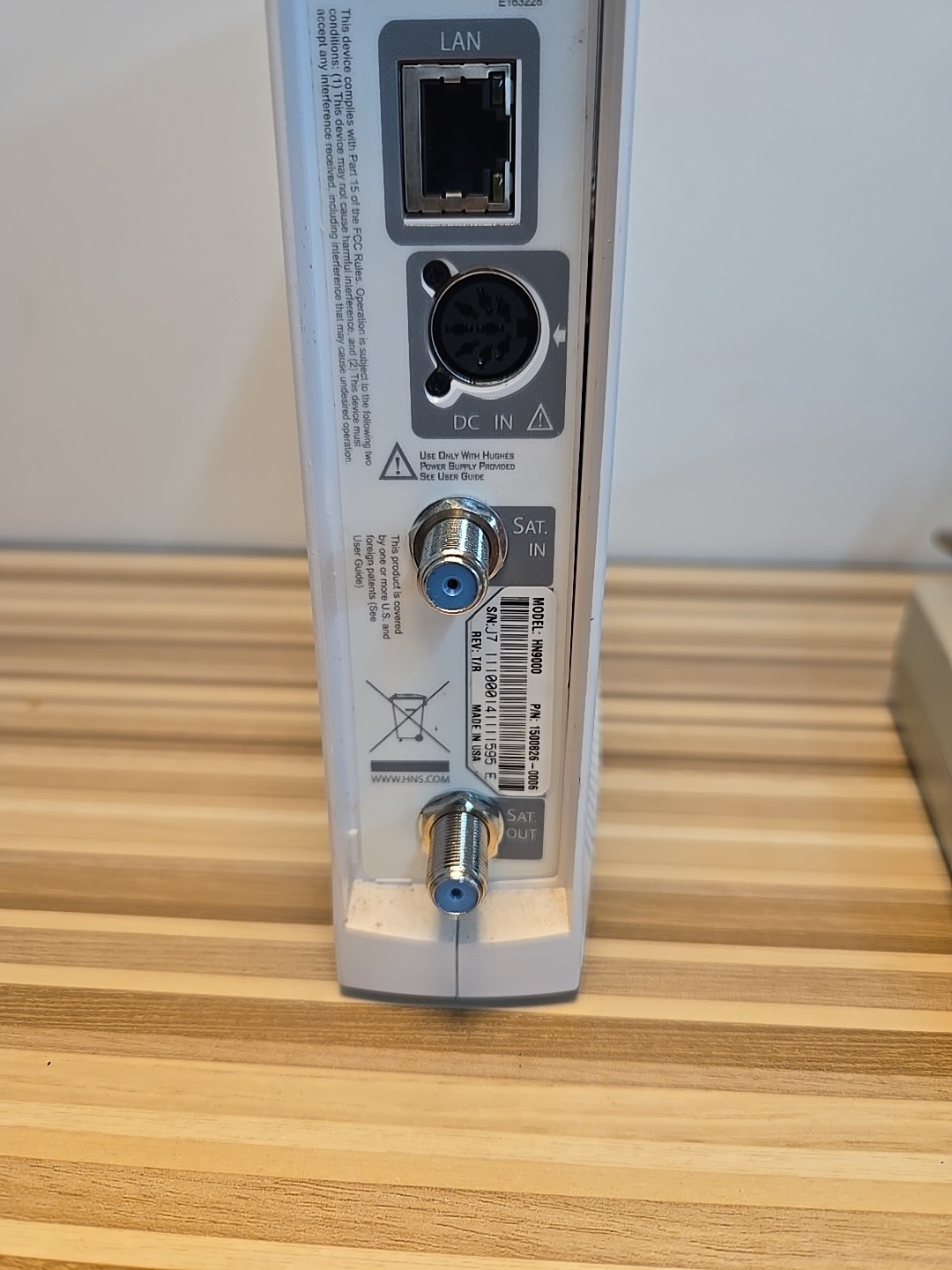 Hughes HN9000 High-Performance Broadband Satellite Modem with Power Supply
