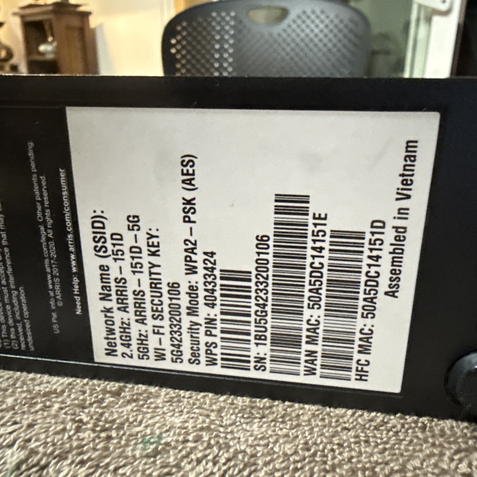 ARRIS SURFboard SBG7600AC2 DOCSIS 3.0 Cable Modem & AC2350 Dual-Band WiFi Router
